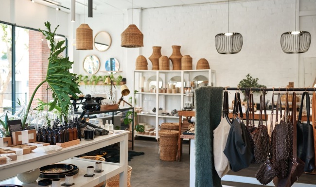 spacious retail environment